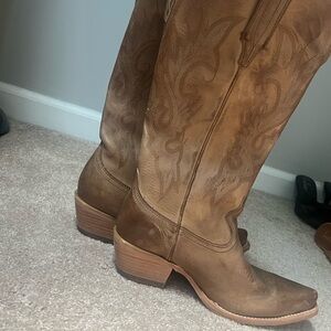 Freebird Brown Heeled Western Boots